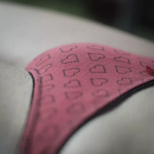 Red cotton hearts by panty_overload