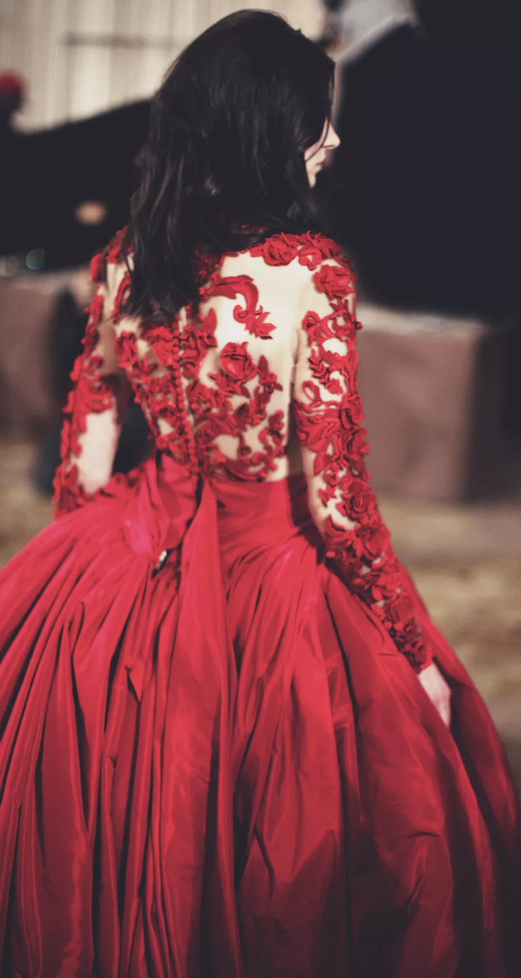 Red gown posted by poodhope