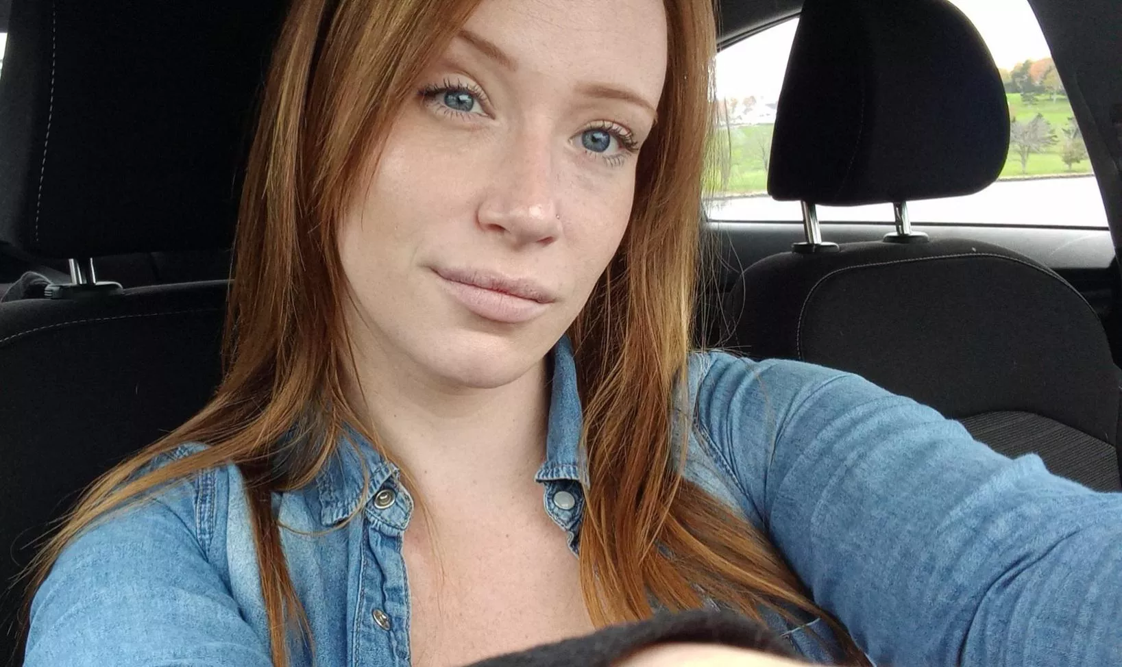 Red hair, blue eyes, freckles 💙 posted by crystalcolette