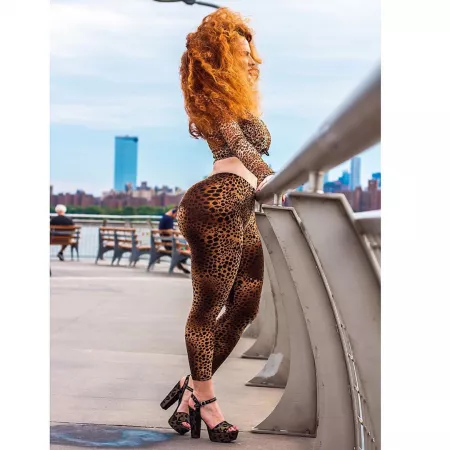 Red Hair & Leopard by cal2200