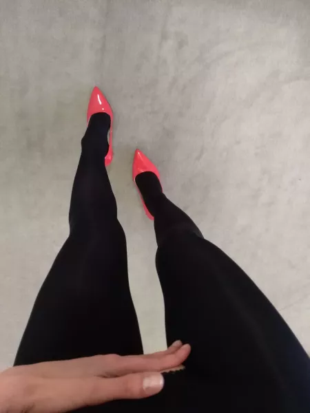 Red heels and black tights? :) by adacarter