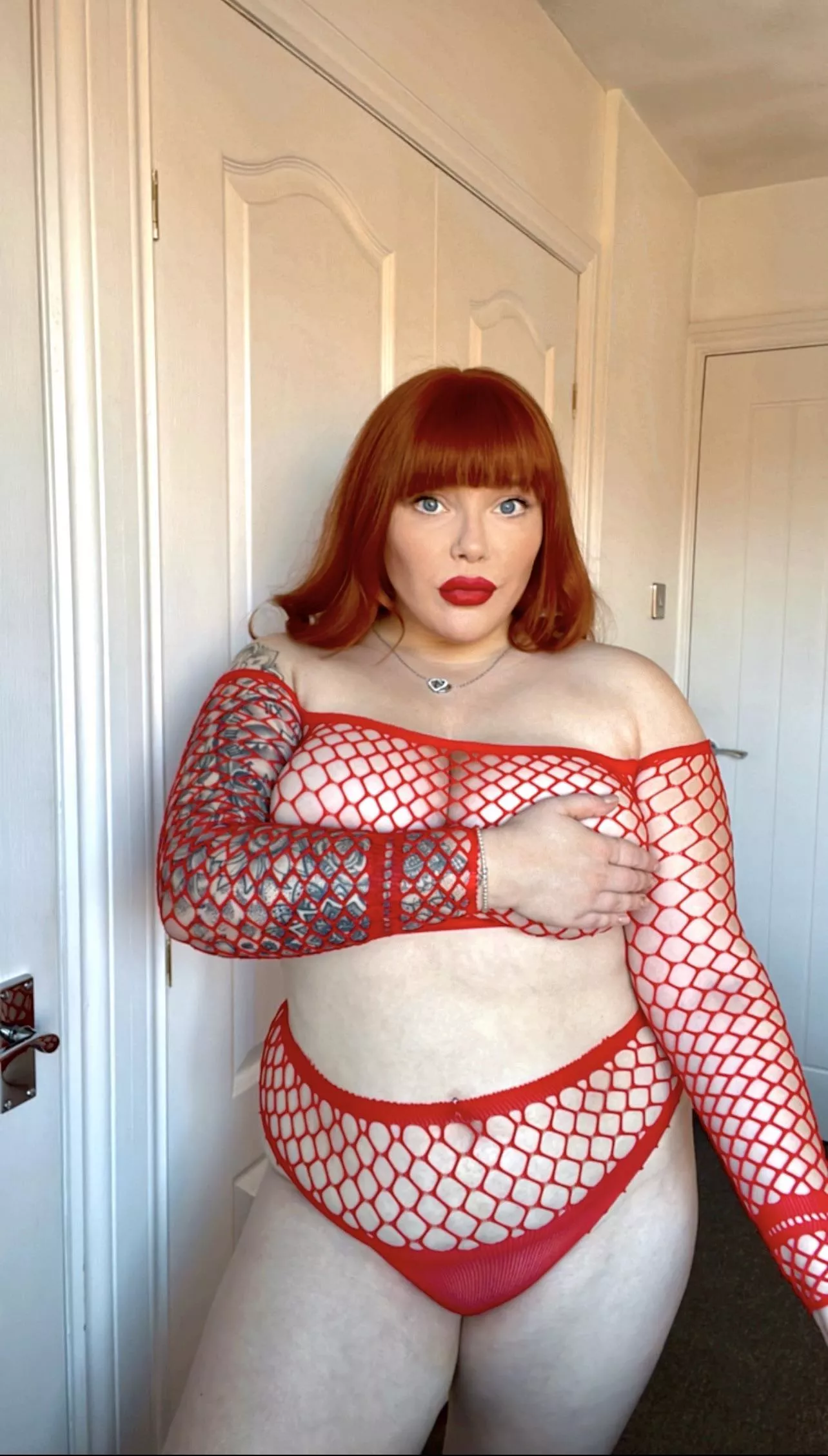 Red lingerie and lipstick is my go to ❤️ see link in comments x posted by sophie-isabel