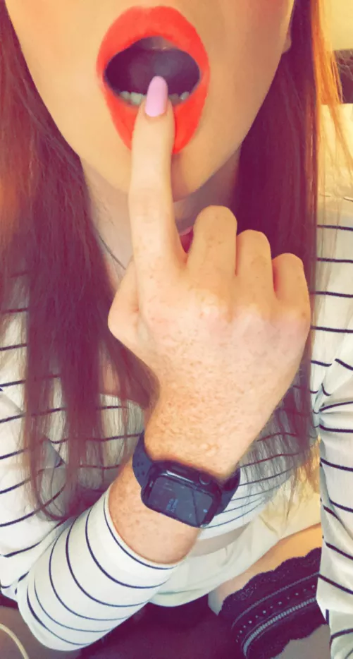 Red lips are made for tasting cum by _Irish_BBW_