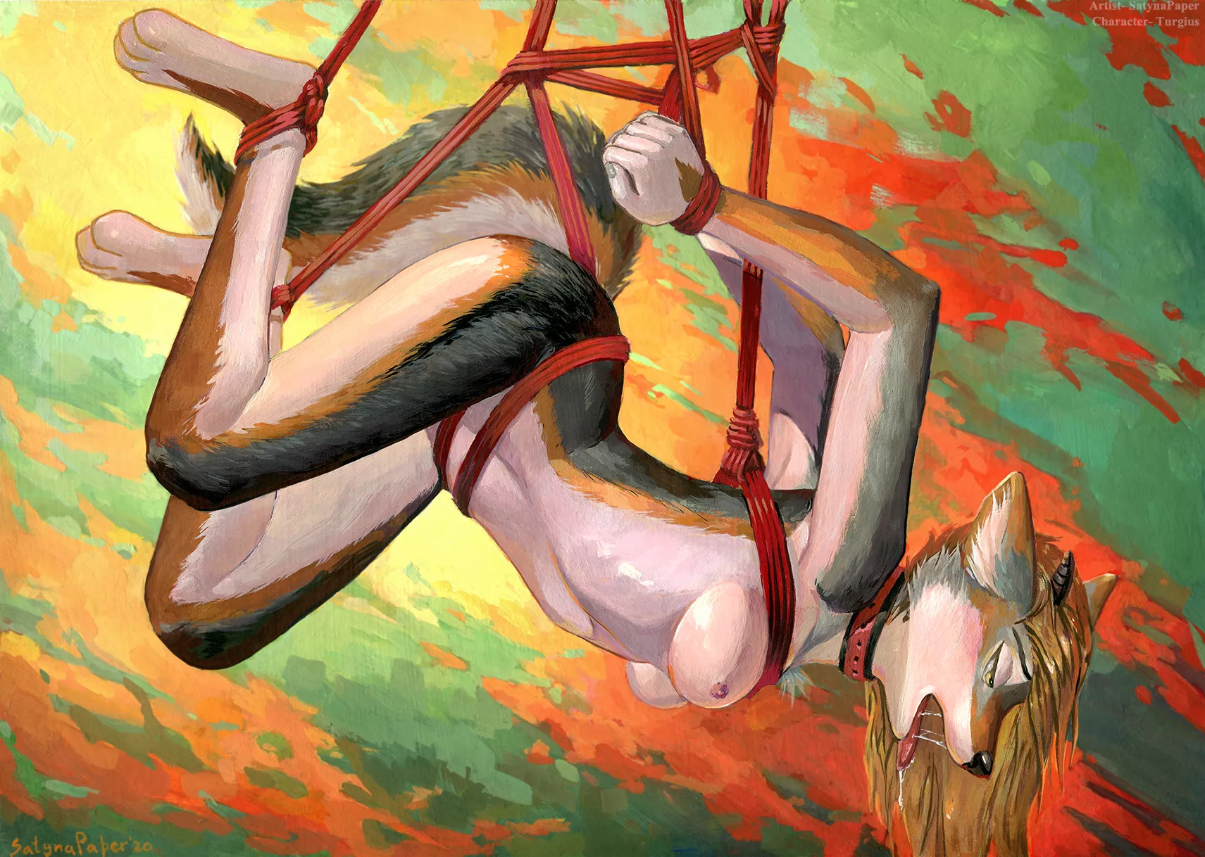 Red Shibari [F] (SatynaPaper) posted by pwrv_