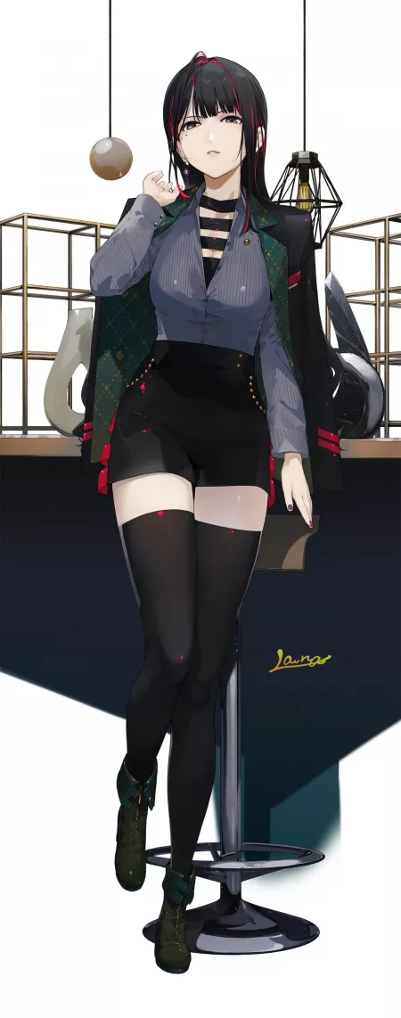 Red Streaks [Original] by CheetahSperm18