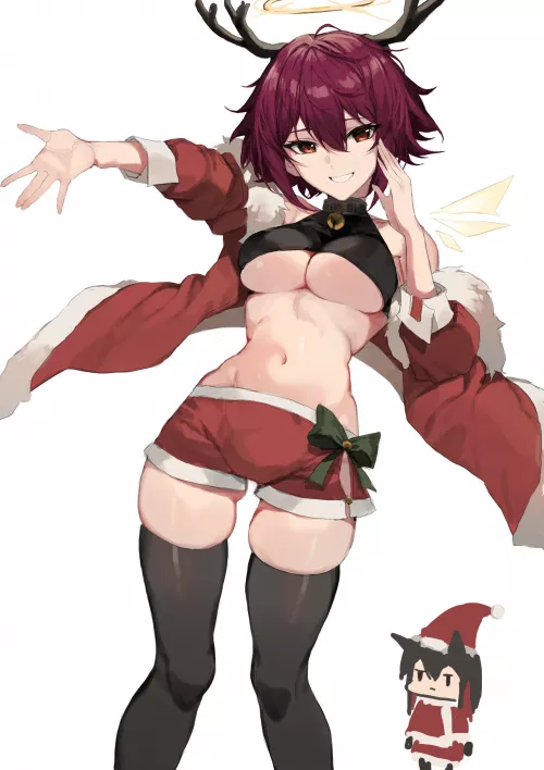 Reindeer Exusiai by (Molyb) [Arknights] by Faoovo