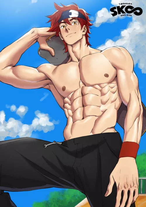 Reki shirtless by ThisAccountshouldnt