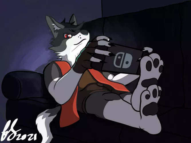 Relaxing owo by me by FurrySoren