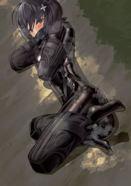 Relaxing with a gag and bitchsuit. by HentaiInside