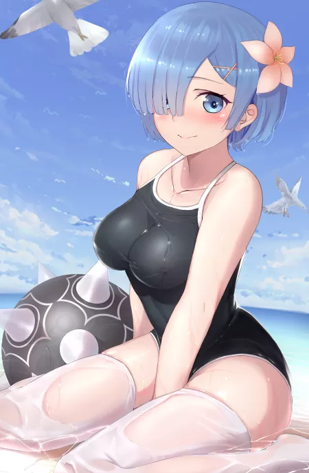 Rem Swimsuit (Lanzi) [Re:zero] by sequence_string