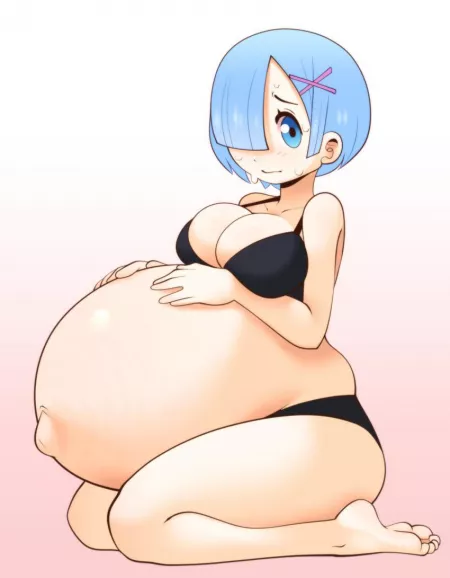 Rem’s Belly is Big - [Hellbrain] by The10Cummandments