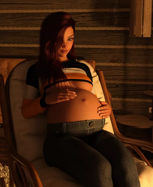 Rest By The Fireplace by PregKot