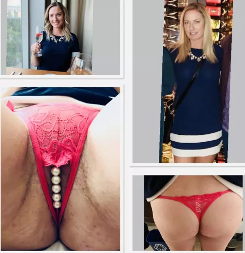 Restaurant staff and guests see a nice formal dress but underneath were the naughty panties 😈 ..felt sexy and exciting by Lenny-Ad-9046