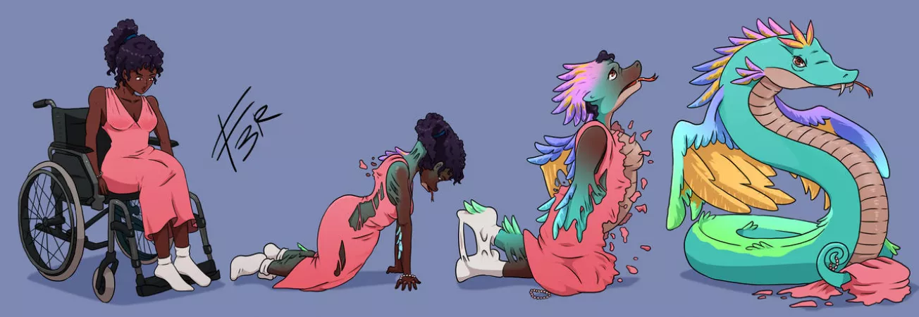 Return of the Sun Snake (F2F Snake) commissioned by Daughterskin, created by Fokk3rs by daughterskin