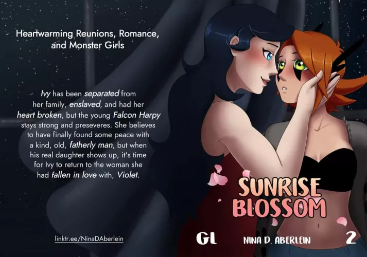 Reveal of the full cover for Volume 2!!!! 💕💕💕 [Sunrise Blossom] Kickstarter link in the comments!!! by NinaAberlein