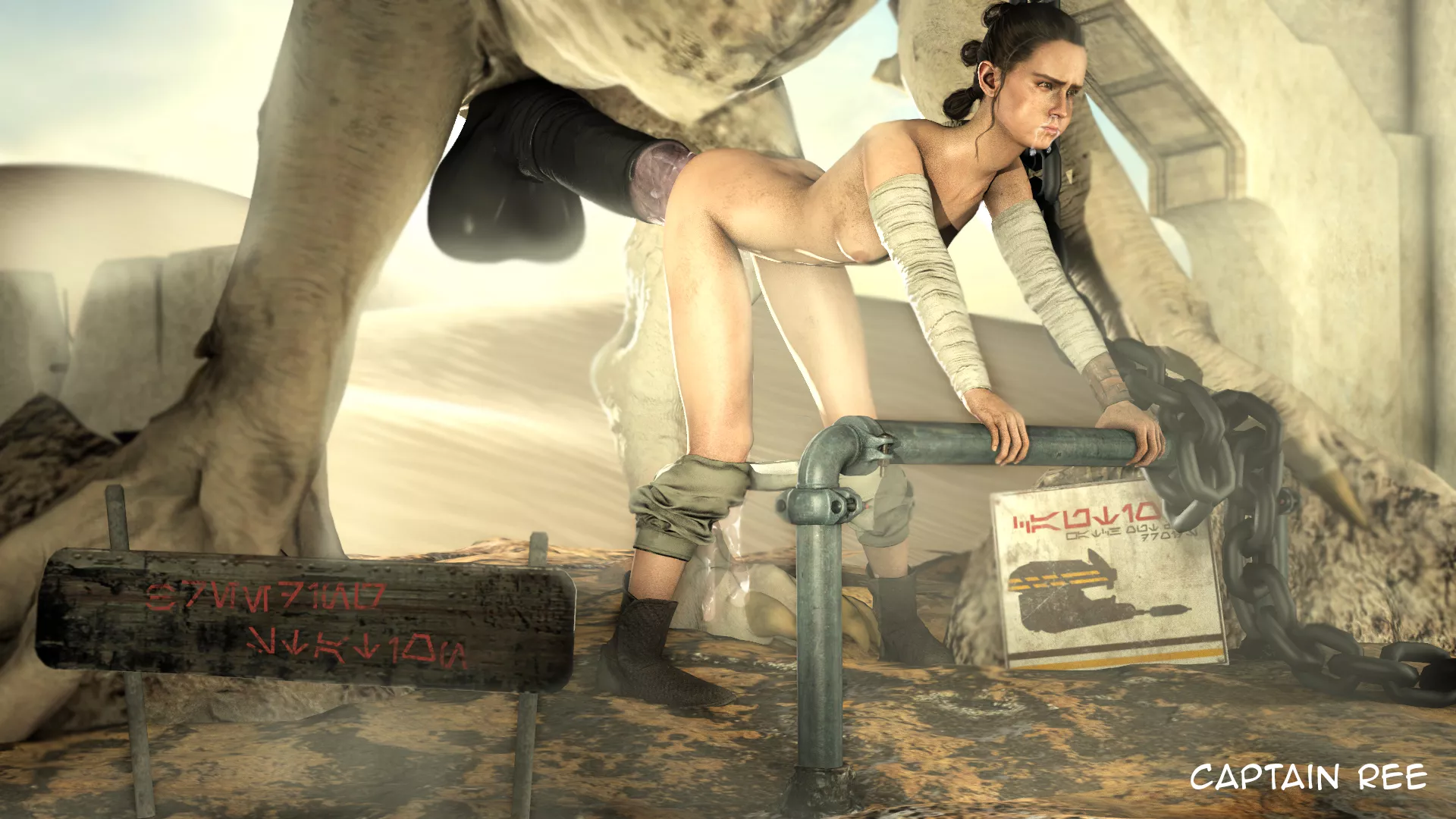 Rey at the breeding station on Jakku (captainree) posted by celebsadmirer