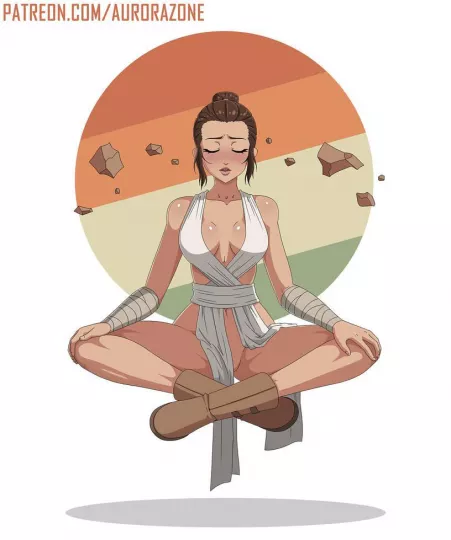 Rey Meditating (Aurora-Zone) by Hud-son-