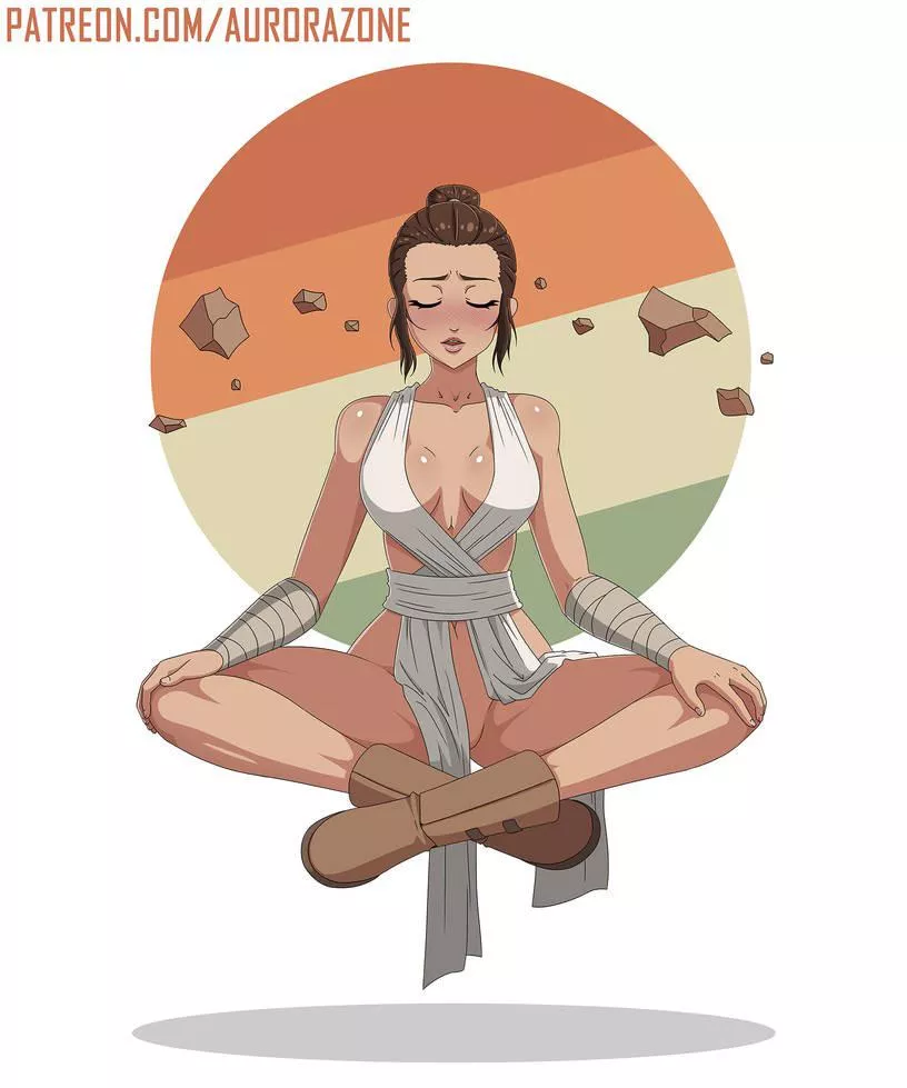 Rey Meditating (Aurora-Zone) posted by Hud-son-