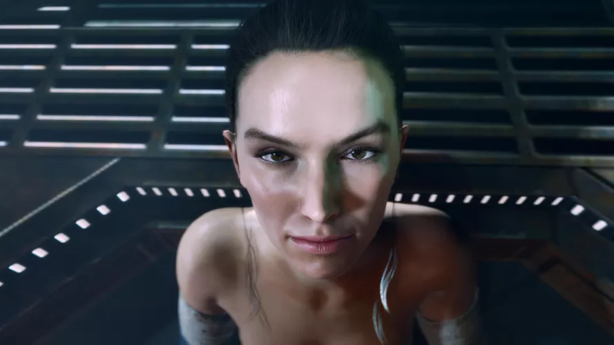 Rey pov on her knees. (LorgeGucas) by PrestigiousWasabi699