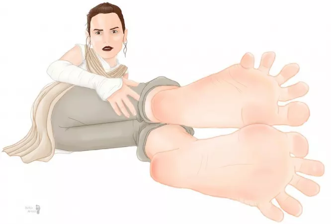 Rey’s shows off force sensitive soles (Star Wars)(Solesartist) by kinksplatt
