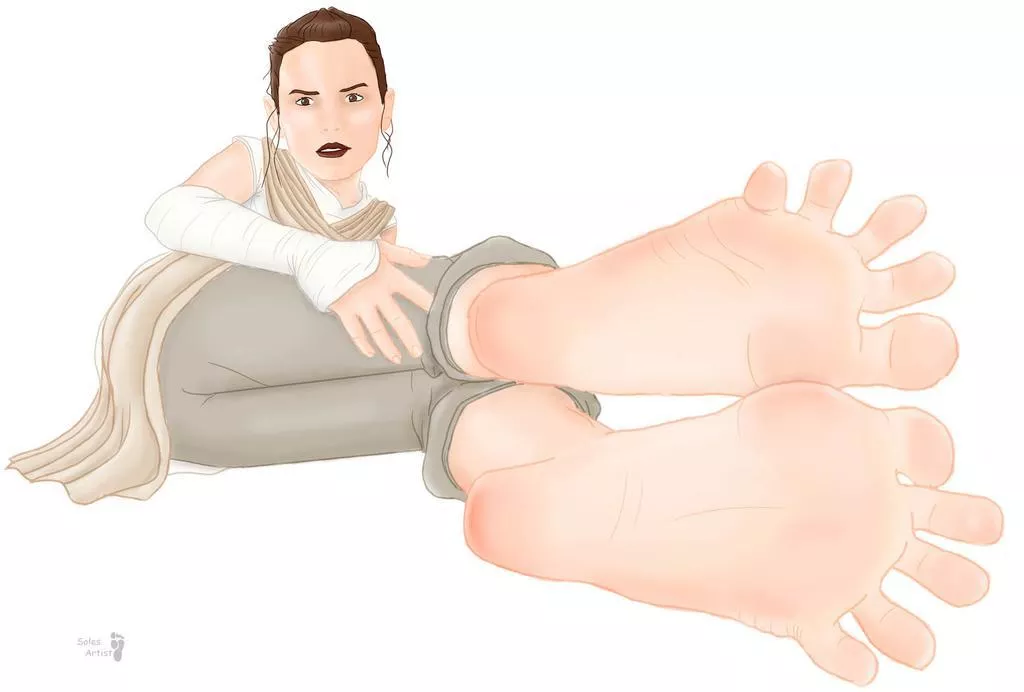 Rey’s shows off force sensitive soles (Star Wars)(Solesartist) posted by kinksplatt