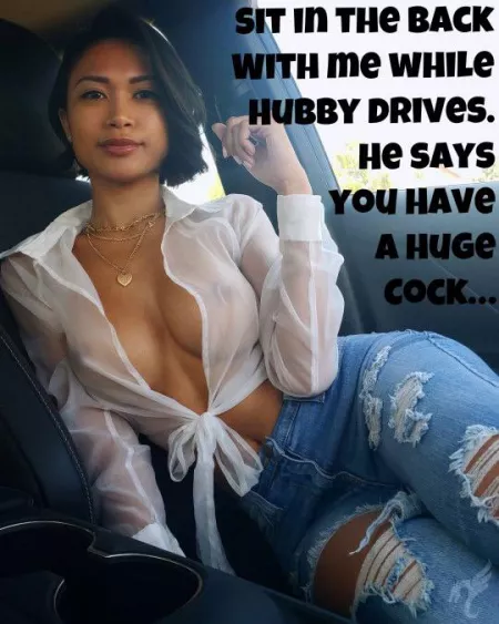 Ride in the back with me…hubby will drive… by ILoveToShareMyWife69