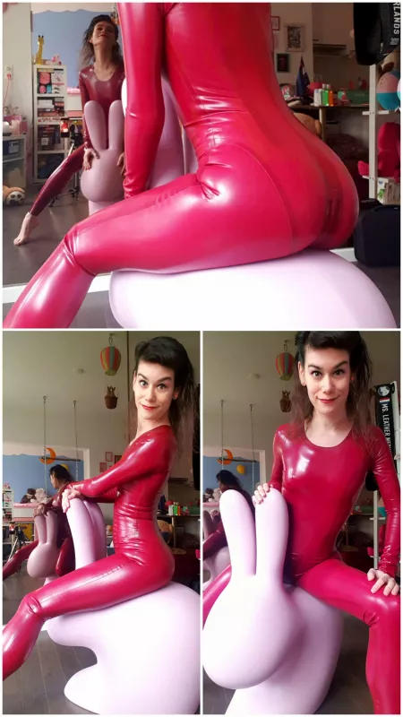 Riding my bunny in style 😊 by myLessFetishAccount