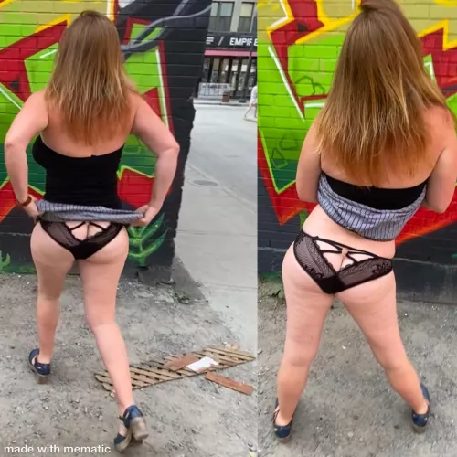 Right here, up against this wall!! by girlonherknees