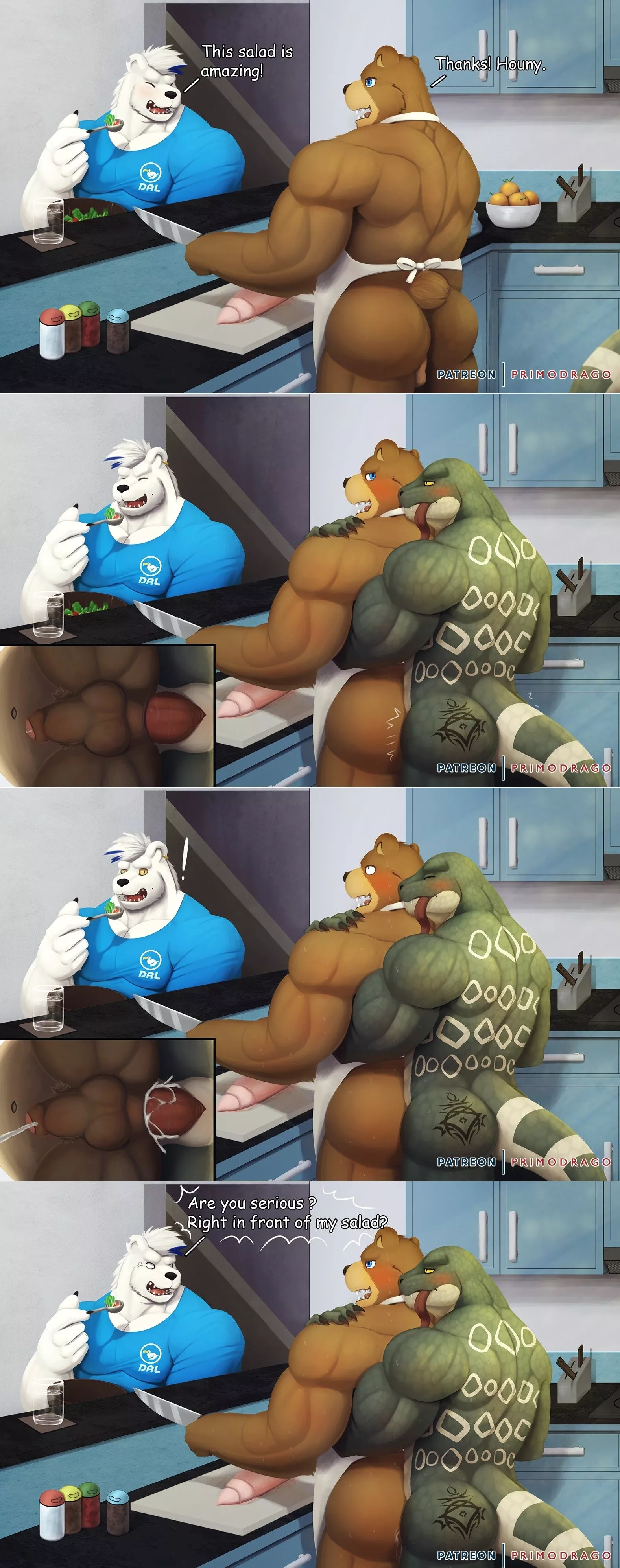 Right in front of my Salad?! (PrimoDrago aka Red_Dragon Roar) posted by SilentlyRosy