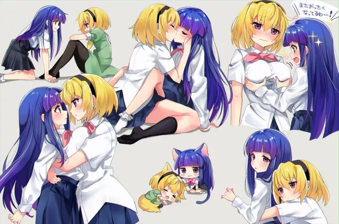 Rika x Satoko [Higurashi When They Cry] by Daviddv1202