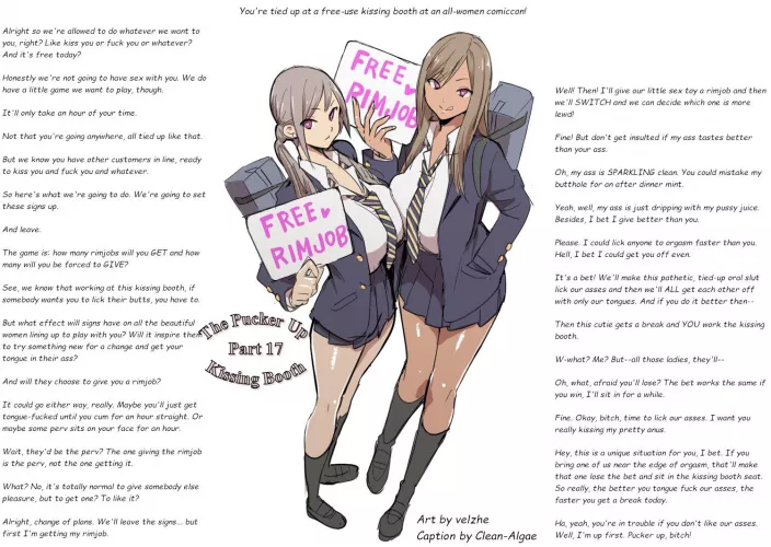 Rimjob Contest [femdom] [free use] [rimjob] [gender neutral pov] [The Kissing Booth Part 17] [The Con Part 3] by Clean-Algae