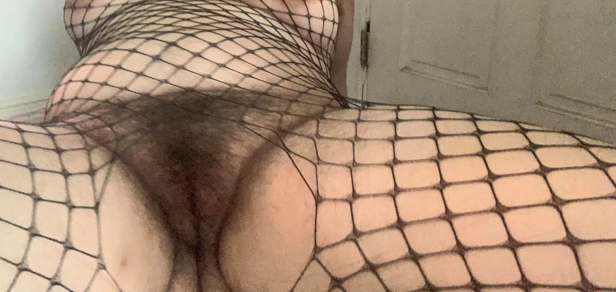 Ripped my fishnets for easier access to my bush :3 posted by scoobsboob