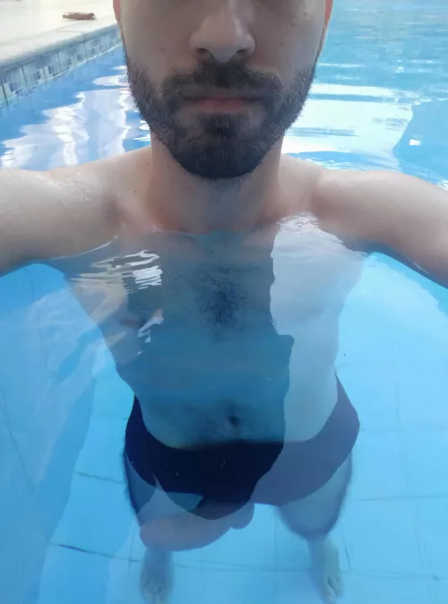 Risky one inside public pool by jamesguldan