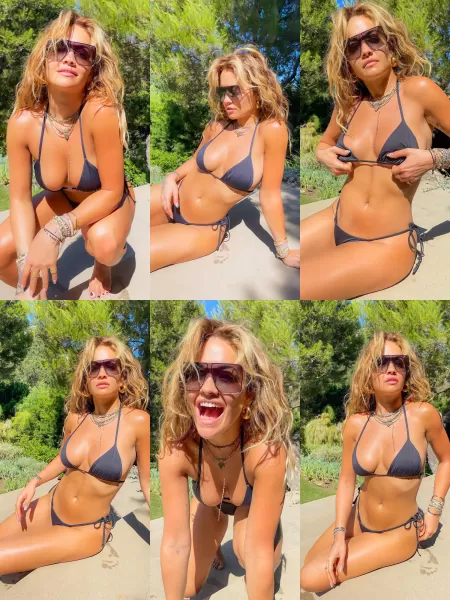 Rita ora looking amazing in a bikini. As she always does. She has my morning wood haha by Alex367890