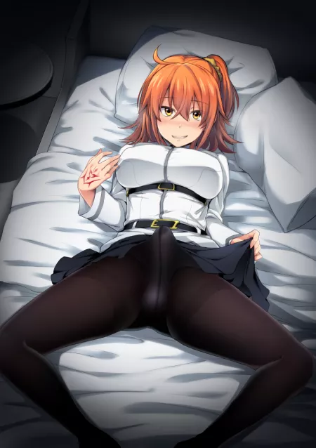 Ritsuka Visible Through Her Pantyhose (Ikeshita Moyuko) [Fate] by sequence_string