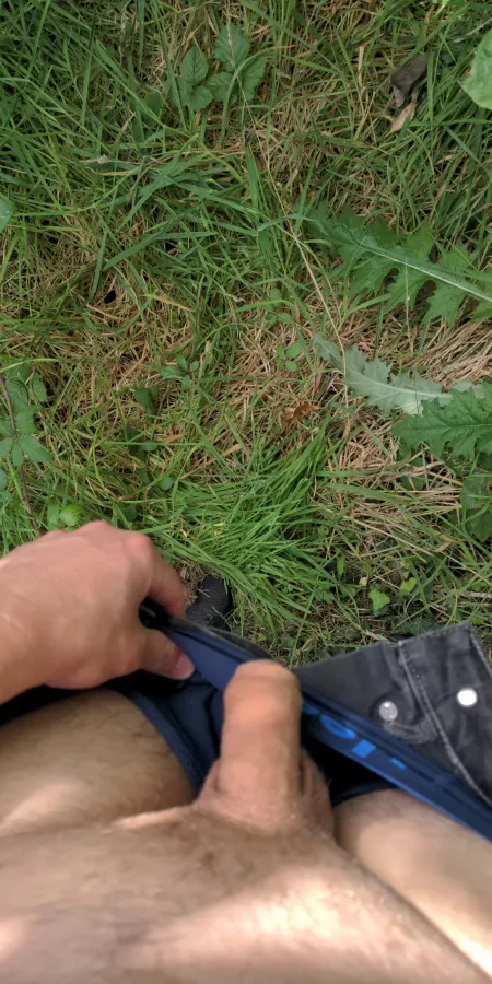 Riverside walk, get my cock out by eng456