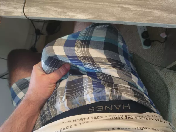 Rock hard in Hanes boxers. by ProfessionalNo4166