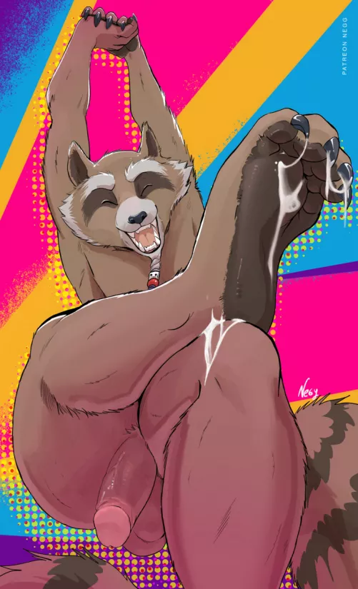 Rocket Raccoon (Neg) by DL2828