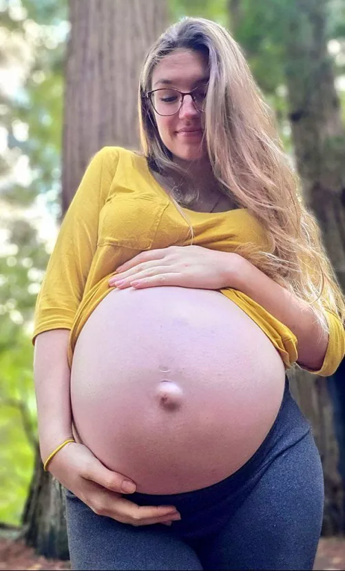 Rockin' out with my belly out in the redwoods 🌲 by wildaprilflower