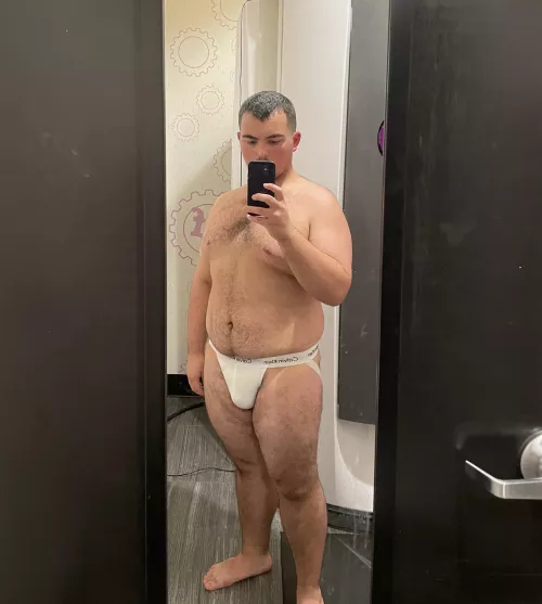 rocking the jock in the tanning booth 🏖 by salierno