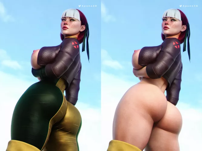 Rogue (Apone3D) [Marvel, X-Men] by Kuro-Oji