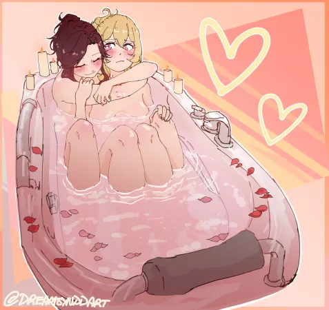 Romantic bath [Revue Starlight] by LosCarlo5