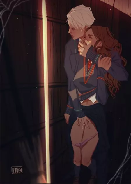 Ron never understood why Hermione won't play in the closets, but she's already occupied. by tiptoeandtripping