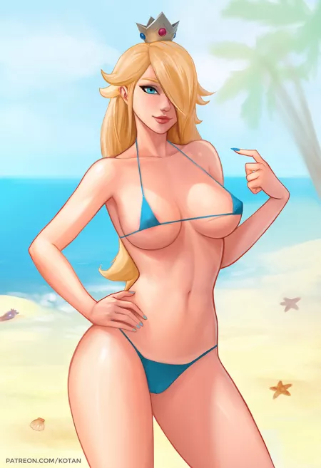 Rosalina at the beach (Kotan) by definitelynotaiko