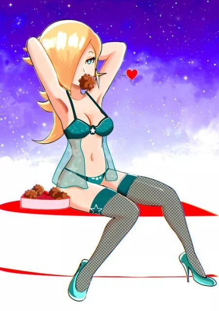 Rosalina loves star bits by Morher3fan
