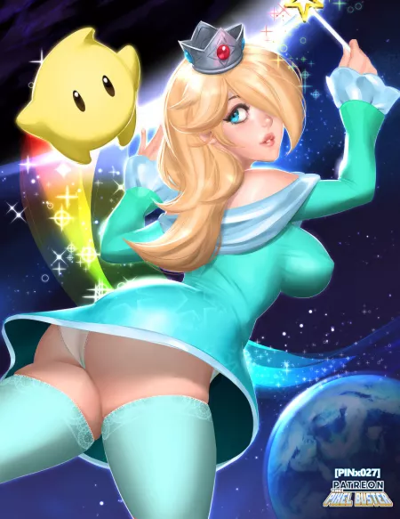 Rosalina Upskirt (ThePixelBuster) [Super Mario Galaxy] by thepixelbuster