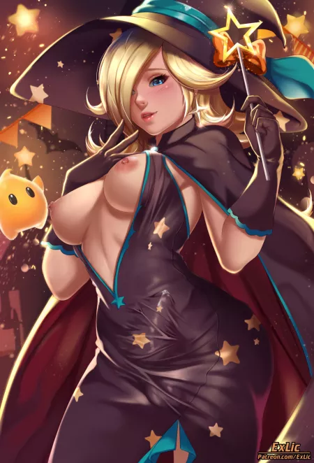 Rosalina Witchy Halloween (Exlic) [Mario] by sequence_string