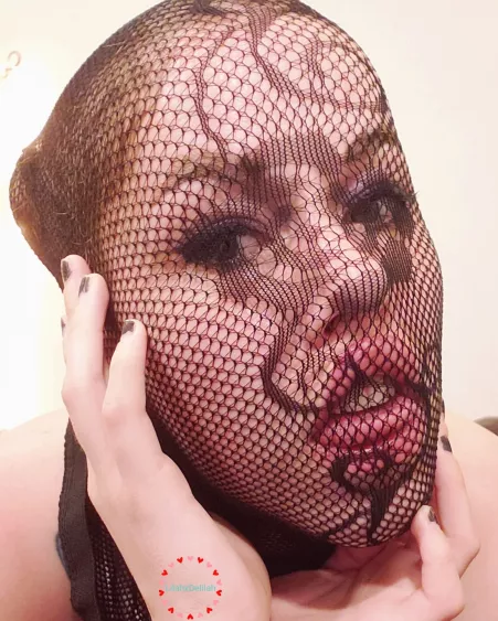 Rose Lace Fishnet Mask <3 by LilahxDelilah