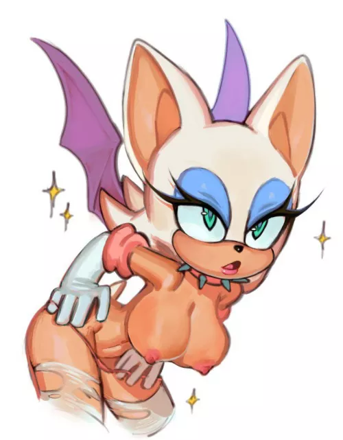 Rouge showing off (PinkLilim) by temkamui