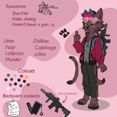 Roxxanne doesn't have to put on her red light! (Ref by me) by jackie_skywater